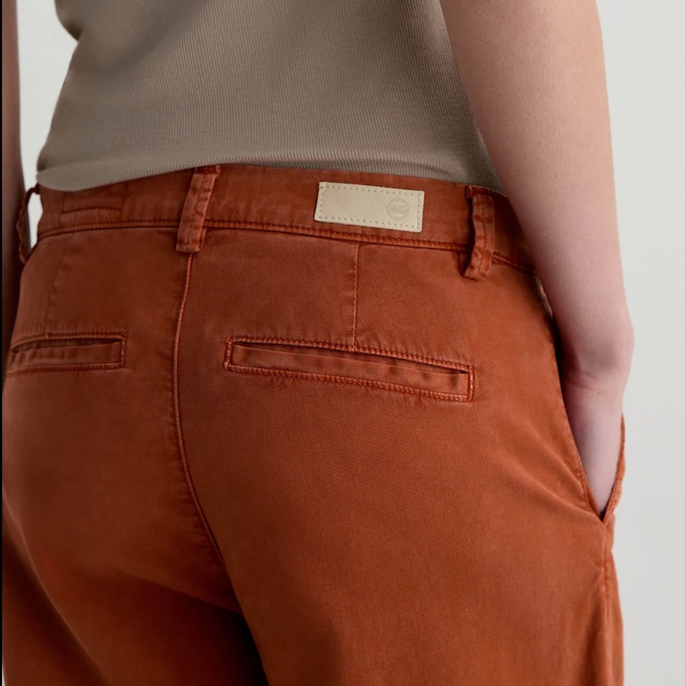 AG Women's Caden Crop Twill Trousers in Bedrock, 26R